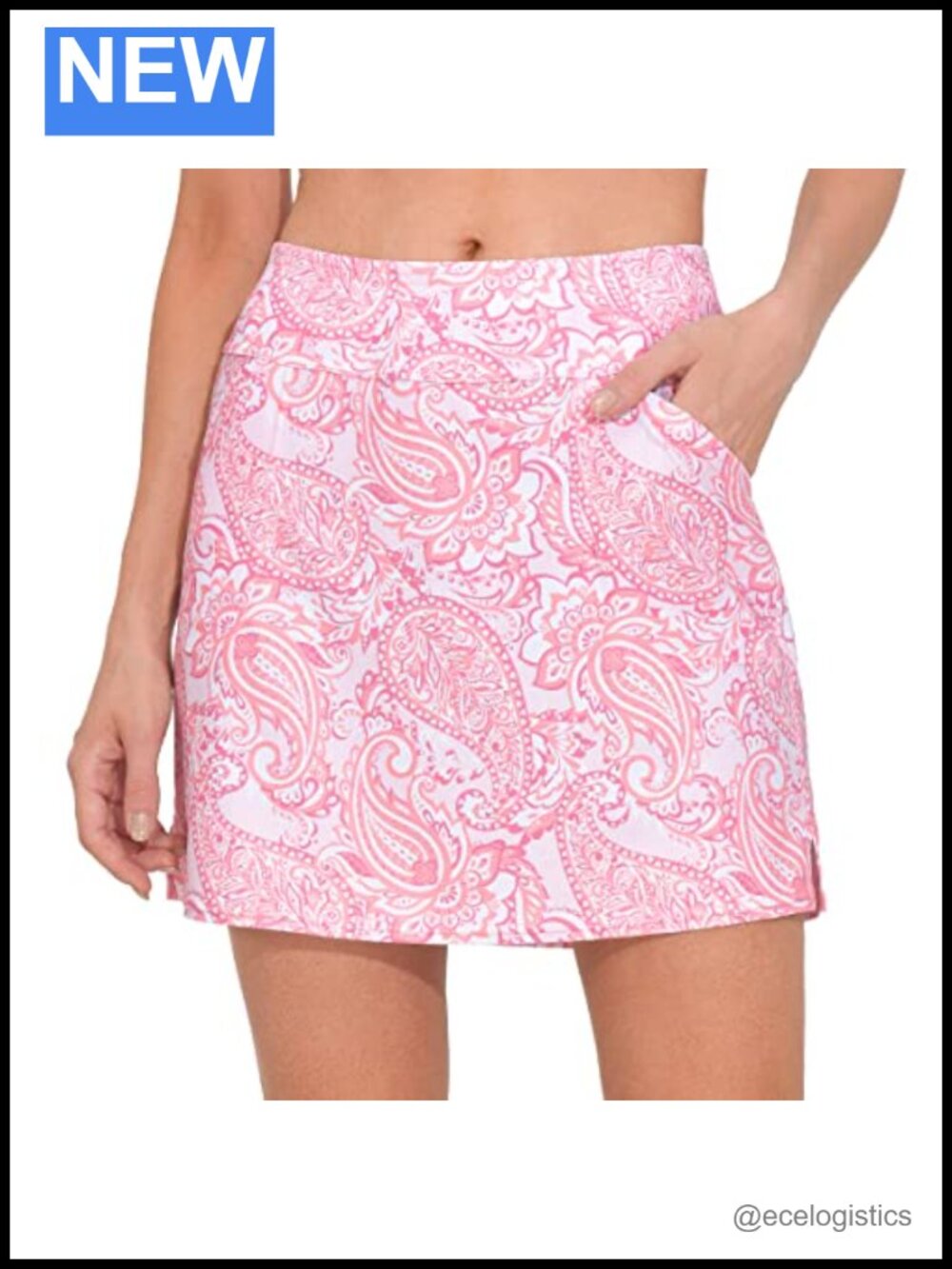 Women's High Waisted Athletic Skort with 4 Pockets Golf Tennis Skirt Quick Dry